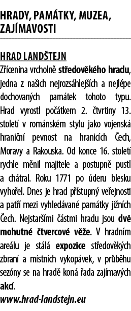 HRADY, PAM TKY, MUZEA, zaj mavosti Hrad Land tejn Z cenina vrcholn  st edov k ho hradu, jedna z na ich nejrozs hlej ...