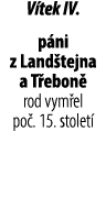 V tek IV. p ni z Land tejna a T ebon rod vym el po . 15. stolet 