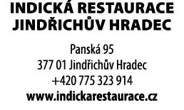 INDICK RESTAURACE jind ich v hradec Pansk  95 377 01 Jind ich v Hradec +420 775 323 914 www.indickarestaurace.cz